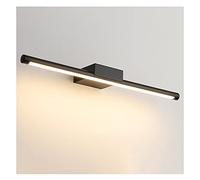 MRBVAOXVD Bath Mirrorps Led Mirror Front Lights,Black Nordic Bathroom Toilet Makeup Dressitable Simple Modern Bedroomp Wall Light/White Light/41Cm/Warm Light/61Cm