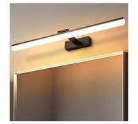 MRBVAOXVD Bath Mirrorps Simple 41/51/61/71/81/91Cm Mirror Front Lights,European Style Black Home Dressitable Makeup Lightiledp/Three Color Light/61Cm