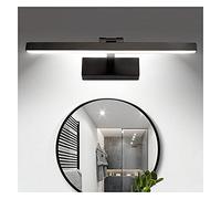 MRBVAOXVD Bath Mirrorps Simple 41/51/61/71Cm Mirror Front Lights,Black Home Hotel Bathroomfog Moisture-Proof Bathtub Dressitable Makeup Bedroom Ledp Wall Light/Warm Light/61Cm
