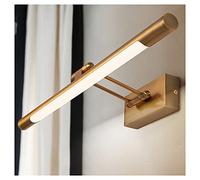 MRBVAOXVD Bath Mirrorps Simple 49/67Cm Mirror Front Lights,Americanden Home Bathroom Energy Savianti-Fog Bedroom Adjustable Angle Dressitable Led Mirror Cabinetp Wall Light/N