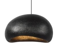 MRBVAOXVD Chandeliers,15.7" Japanese Black Resin,Home Decoration Light,E27 Base Hangilight,Indoor Adjustable Height Ceililight Fixture for Kitchen Island Bedroom(Black) (Black)/Black