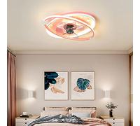 MRBVAOXVD Chandeliers,Blueart Ceilifan with Lights and Remote - Silent Timer, 6 Speed, Led Fan for Kids Room - Girls Bedroom Fan Withp - Dc Recessed/Pink