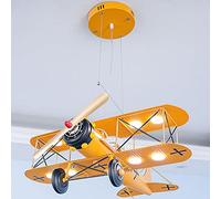 MRBVAOXVD Chandeliers,Cartoon Aircraft Airplane - Modern Art Dideal for Kids' Play Room & Bedroom - Led, Warm Lighti- Top Choice for Children, Aviation Enthusiasts/Yellow