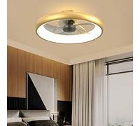 MRBVAOXVD Chandeliers,Ceilifan with Lights and Remote - Silent 6-Speed Reversible Timer - 55Cm Dc Ceilifan with Ledp - for Bedroom - 5 Blades/D