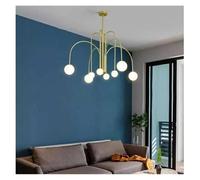 MRBVAOXVD Chandeliers,Dmalist White Ball Glass Hangiled Ceiling,Diniroom,Lightidecoration/Chaeable/8 Heads