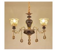 MRBVAOXVD Chandeliers, French Crystals Liviroom Bedroomps Atmospheremalist Ceramic Crystalp Light Stair/Warm Light/3 Lights