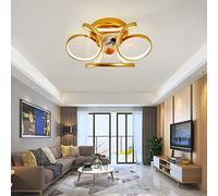 MRBVAOXVD Chandeliers,Led Ceilifan with Lights and Remote - Modern Silent Ceilifan Light for Liviroom Bedroom - Reversible 6 Speed Fan Light/D