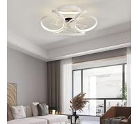 MRBVAOXVD Chandeliers,Led Ceilifan with Lights and Remote - Modern Silent Ceilifan Light for Liviroom Bedroom - Reversible 6 Speed Fan Light/White