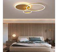 MRBVAOXVD Chandeliers,Led Ceililight for Bedroom - Modern Acrylic, Fceilingp with Remote Control - Brightness - Ideal for Diniroom - Round Geometry Ceililight/D/3Heads