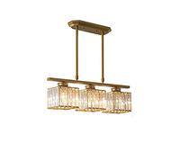 MRBVAOXVD Chandeliers,Modern Crystal, E27 Rectangle Ceililightp Ind Finish - Hangilightifor Liviroom, Bedroom, Diniroom by Simple Rectangle Crystalp/Den./3 Head
