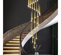 MRBVAOXVD Chandeliers,Modern Led Staircase Light Fixture - Double Rotatingp for Liviroom and Diniroom - Height Adjustable, 25 Lights/Warm Light/D