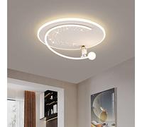 MRBVAOXVD Chandeliers,Nordic Astronaut Ceilingp, Child Room Decor, Planet & Astronaut, Study Bedroom Lightifixture/White D/Infinitely
