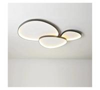 MRBVAOXVD Chandeliers, Nordicmalist Led Ceilifor Liviroom Bedroom Officep Home Decor Luster Lightifixture/Warm White/Black 42Cm