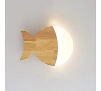 MRBVAOXVD Chandeliers,Wooden Nordic Fish Sled Wall Sconce - Child Roomp, Kids Bedroom Bedside Light Fixture, Liviroom Home Decor - Nordic Wood Wall Sconces/M