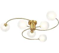 MRBVAOXVD Chandeliersd 6-Light Modern for Liviroom, Kitchen Island, Stair, Diniroom - Metal Light Fixture for Bedroom -D 2
