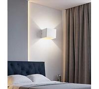 MRBVAOXVD Hertl Modern Led Wall Sconce Light Metal Colorful Cubic Wall Mount Lights 3.94’’ Wide Wallps,for Hallway Corridor Bedside/White/White Light