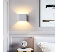 MRBVAOXVD Hertl Modern Led Wall Sconce Light Metal Colorful Cubic Wall Mount Lights 3.94’’ Wide Wallps,for Hallway Corridor Bedside/White/Warm Light