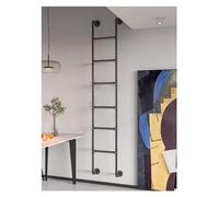 MRBVAOXVD Ladders,3 4 5 6 7 Step Egress Ladder Basement, Window Well Fire Escaladder, Hangibunk Bed Ladder, Attic Ladder with Fittings, Outdoor Ladders,to Reach Roof, Loads 150Kg/Black/43"/109Cm H