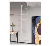 MRBVAOXVD Ladders,3 4 5 6 7 Step Egress Ladder Basement, Window Well Fire Escaladder, Hangibunk Bed Ladder, Attic Ladder with Fittings, Outdoor Ladders,to Reach Roof, Loads 150Kg/White/63"/160Cm H