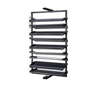 MRBVAOXVD Shoe Storage Cabinet - Slim Hallway Cupboard with 360° Rotatimetal Shoe Rack Organizer, Stackable Vertical Shelf for Space-Savientryway Storage/9 Flo