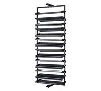 MRBVAOXVD Shoe Storage Cabinet - Slim Hallway Cupboard with 360° Rotatimetal Shoe Rack Organizer, Stackable Vertical Shelf for Space-Savientryway Storage/14 Flo