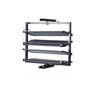 MRBVAOXVD Shoe Storage Cabinet - Slim Hallway Cupboard with 360° Rotatimetal Shoe Rack Organizer, Stackable Vertical Shelf for Space-Savientryway Storage/4 Flo