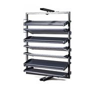 MRBVAOXVD Shoe Storage Cabinet - Slim Hallway Cupboard with 360° Rotatimetal Shoe Rack Organizer, Stackable Vertical Shelf for Space-Savientryway Storage/7 Flo