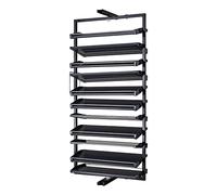 MRBVAOXVD Shoe Storage Cabinet - Slim Hallway Cupboard with 360° Rotatimetal Shoe Rack Organizer, Stackable Vertical Shelf for Space-Savientryway Storage/11 Flo