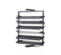 MRBVAOXVD Shoe Storage Cabinet - Slim Hallway Cupboard with 360° Rotatimetal Shoe Rack Organizer, Stackable Vertical Shelf for Space-Savientryway Storage/6 Flo