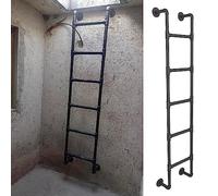 MRBVAOXVD Stepladders,Metal Egress Ladder Basement, Wall Hangirv Bunk Ladder,Iversal Space-Savistep Climb Ladder, for Farmhouse Appartments, Loads 660Lbs/110Cm/43.3 inch