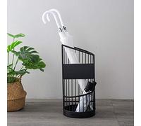 MRBVAOXVD Umbrella Rack Stand for Canes Walkisticks Umbrellas, Indoor/Porch/Liivroomholder, Modern Portable Umbrella Organizer with Drip Tray/Black/Tall 60Cm/23.6 in