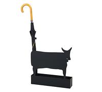 MRBVAOXVD Umbrella Rack Stand for Canes Walkisticks Umbrellas, Indoor/Porch/Liivroomholder, Modern Portable Umbrella Organizer with Drip Tray/Black Cow/45Cm * 10Cm * 42.5Cm