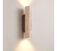 MRBVAOXVD Wallps,Abinlina Mid Century up Down Wall Light - Natural Yellow Travertine Marble Sconce for Indoor Lighti- Stylish Wall Mountedp for Bedroom, Liviroom, Kitchen, and More