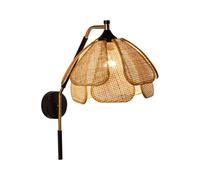 MRBVAOXVD Wallps,Abinlina Style Rattan Wall Sconce - Mid Century Wallp for Bedroom, Liviroom, and Hotels/30 * 50Cm