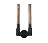 MRBVAOXVD Wallps,Hertl 2-Light Mid Century Linear Wall Light Bar for Bedroomd Lotube Glass Bathroom Vanity Wallp over Mirror Farmhouse Black Industrial Wall Sconce for Bedside Liviroom Kitchen/K/2 Lig