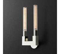 MRBVAOXVD Wallps,Hertl 2-Light Mid Century Linear Wall Light Bar for Bedroomd Lotube Glass Bathroom Vanity Wallp over Mirror Farmhouse Black Industrial Wall Sconce for Bedside Liviroom Kitchen/Chrome/