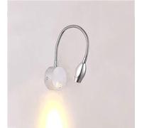 MRBVAOXVD Wallps,Hertl 360° Flexible Led Wall Light,Malist Metal Wall Sconcep, Modern Readibedsideps Night Lights for Study Bedroom Lounge Indoor Lightifixture/Sier/White Light