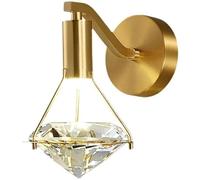 MRBVAOXVD Wallps,Hertl Antbrass Crystal Wall Sconces Lights Indoor Led Wall Light Diamond Glass Bathroom Vanity Light Fixturesd Bedroom Wall Mountedp for Liviroom Hallway Porch Entrance