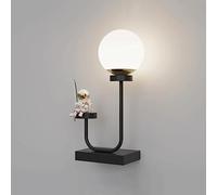 MRBVAOXVD Wallps,Hertl Child Room Wallp Cartoon Astronaut Sconce Led Wall Mount Lights Geometric Metal Wall Light Led 3000K Warm White Nordic Decolightiglass Ballfitting/K/D