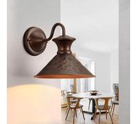 MRBVAOXVD Wallps,Hertl Industrial Farmhouse Wall Sconce Oil Rubbed Bronze Indoor Barn Lightifixture Wall Mountp Hammer Metal Iron Bathroom Wall Light for Bedroom Hallway Corridor Porch