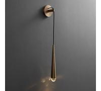 MRBVAOXVD Wallps,Hertl Led Linear Wall Lightwallp Hardwired Bar Indoor Mid Century Modern Glass Crystal Wall Sconce Antiqued Bedside Lightifixture for Bedroom Liviroom Bathroom Vanity