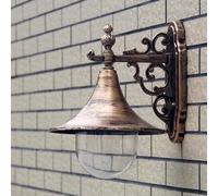 MRBVAOXVD Wallps,Hertl Led Nordic Retro Wallp Outdoor Waterproof Exterior Wall Light Garden Front Door Gazebo Light Outdoor Door Study Lantern E27 Horn Sconce/Bronze