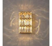 MRBVAOXVD Wallps,Hertl Modern Led Wall Sconce Bathroom Vanity Light Fixtures Crystal Wall Lightingd Lolinear Wall Light Hallway Wall Mountp for Bedroom Bedside Liviroom/H 23Cm