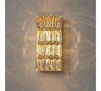 MRBVAOXVD Wallps,Hertl Modern Led Wall Sconce Bathroom Vanity Light Fixtures Crystal Wall Lightingd Lolinear Wall Light Hallway Wall Mountp for Bedroom Bedside Liviroom/H 31Cm