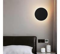 MRBVAOXVD Wallps,Hertl round Modern Led Wall Light Sconce White Nordicd Hallway Wall Lightiblack Bedside Wall Mountedp Metal Circle Ceililight for Liviroom Bedroom Stairway, 3000K Warm Light/K/16"/40C