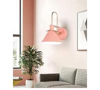 MRBVAOXVD Wallps,Hertl Wall Sconces Modern Cmetal Swall Lantern Kit Bedside Wall Mountp Sconce 1 Light Indoor Decoration/Pink