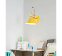 MRBVAOXVD Wallps,Hertl Wall Sconces Modern Cmetal Swall Lantern Kit Bedside Wall Mountp Sconce 1 Light Indoor Decoration/Yellow