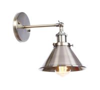 MRBVAOXVD Wallps,Hertl Wallp, Iron Loarm Led Wallpfoldihome Decorps Lightingfoldihome Decorps Lightiwall Light E27 Base, 4W,Indoor Wall Light/B/Ed Bulb (Light On)