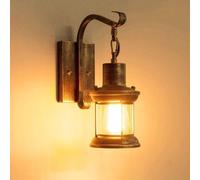 MRBVAOXVD Wallps,Led Wall Lights Indoor Industrial Retro Wallp Bedside Metal Blacked Rustic Wall Sconces Interior for Bedroom Farmhouse Corridor/B/1 Pack