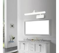 MRBVAOXVD Wallps,Led Wall Lights Indoor Mirror Front Modern Wallp 180° Rotation Wall Sconce Waterproof Bathroomalumifor Bathroom Liviroom Reading/Siery-White Light/57Cm